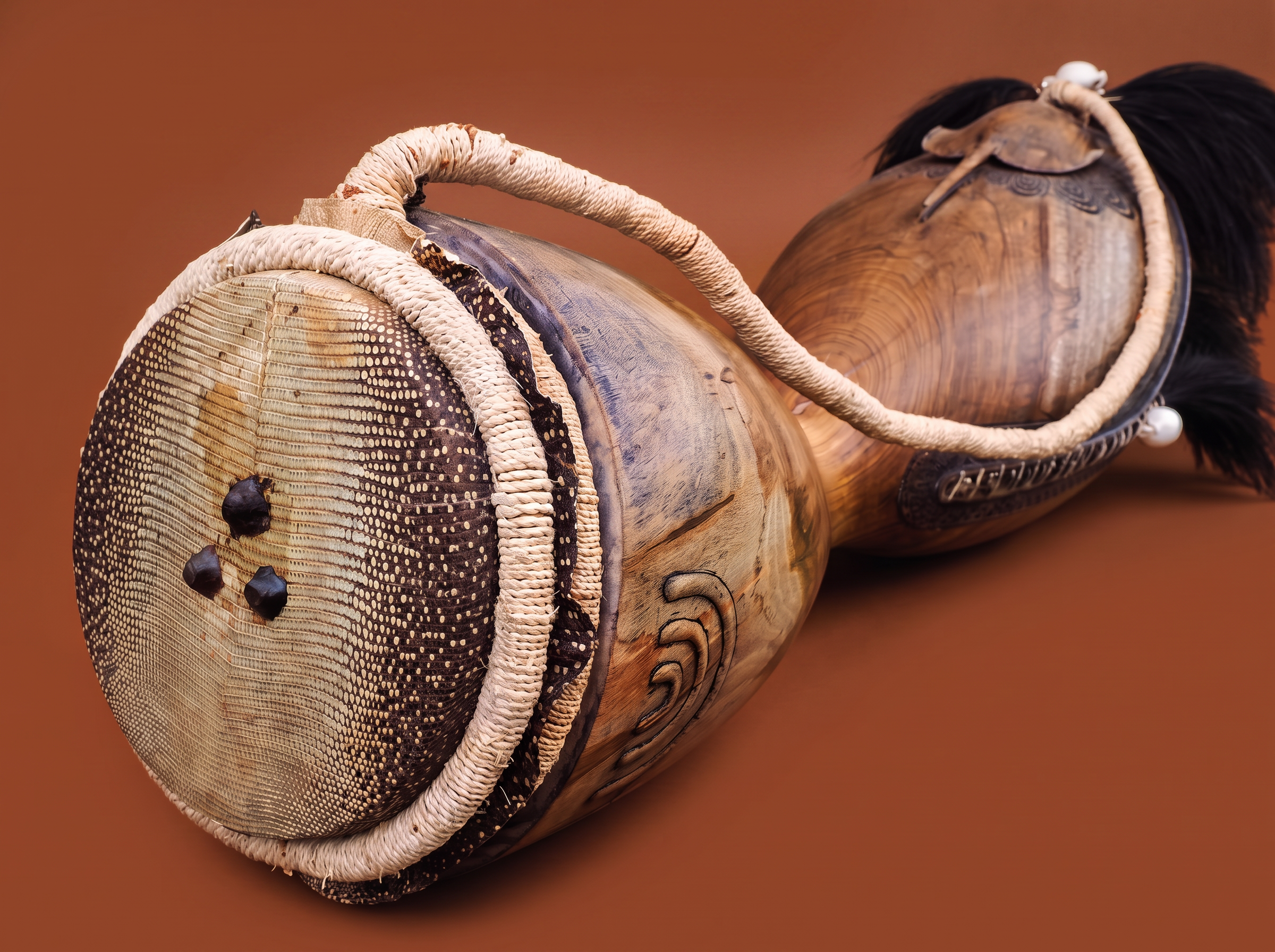 Warup — Island Ceremonial Drum (Available to Purchase) by George H Nona (Malu Sara)